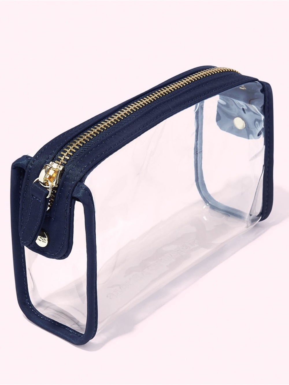 Stoney Clover Lane Navy and Clear Cosmetic Bag